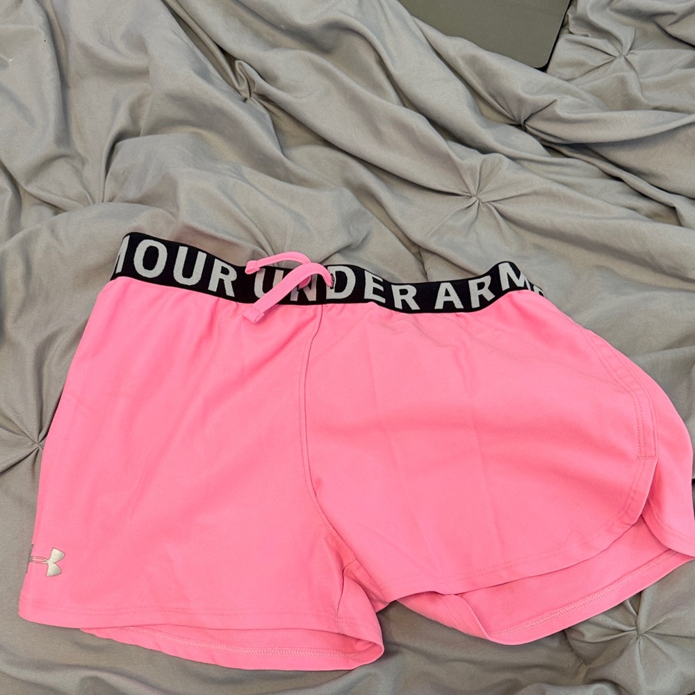 Under Armour Pink Athletic Drawstring Shorts